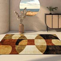 Retro Luxury Living Room Carpet Non Slip Washable Large Area Rug American Sofa Bedside Floor Mat 60x90cm door mat