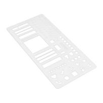 Plan Calendar Template Transparent Ruler Planner Stencil Journal Dotted Ruler Stamps Lettering Bookmark Diary Scrapbook Drawing