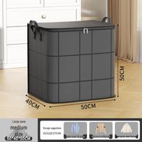 Large Capacity Moisture & Mildew-Proof Quilt Storage Bag - Foldable Cotton Moving Bag
