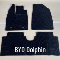 26 Eco-Friendly Dirt-Resistant Floor Mats for BYD Seagull/Dolphin/Seal Models Black (Rubber Base) - Seagull 07-EV (2024-now)