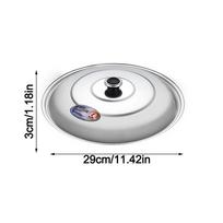 Durable 30-42cm Wok Pot Lid Universal Anti-scalding Frying Pan Cover Reusable Thickened Bowl Cover Restaurant Kitchenware