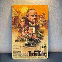 The Godfather Retro Movie Metal Poster Tin Sign  xcm PlateAluminum 20x30cm（7.8x11.8inch）