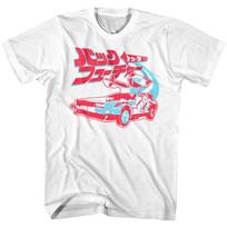 Back to The Future in Japan Men's T Shirt DMC DeLorean Neon McFly Movie Merch M