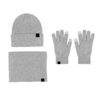 3 vnt./kompl. Unisex žieminė kepurė, šalikas, pirštinės rinkinys, storas pliušinis megztas šiltas kepurė, pirštinės, elastinga ausų apsauga, neperpučiamas, žieminis lauko dviračių kupolas, kaklas