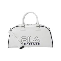 FILA Letter Logo Print Nylon Shoulder Crossbody Gym Bag Unisex bags White FS3BSF6301XOWH One Size