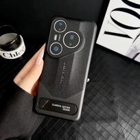 For Huawei Pura 80 Ultra Case Luxury Hard PU With Stand Protective Back Cover Case For Huawei Pura 80 70 Pro P80 P70 Phone Shell Huawei Pura 70 juoda