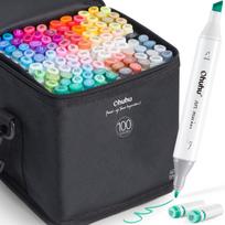 Ohuhu Marker 100 101 Pens Tips and One Illustration Comic Book Art Color Oahu Series Pens, Colors, (Two Tip), Markers, Markers, Alcohol-Based Pens,