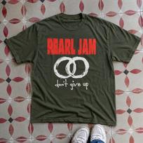 Pearl Jam  Don't Give Up  Graphic Band T-Shirt - Olive Green XXL