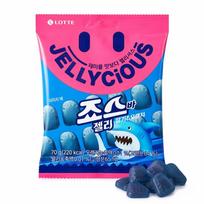 Lotte Šarkos formos želė saldainiai 70g #Shark‑Shaped Gummy Candy*1pack pink