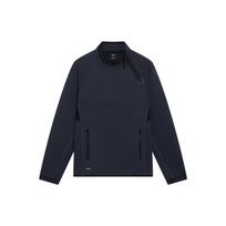LiNing Basketball Series Solid Color Three-Dimensional Cut Zipper Long Sleeve Hoodie Men hoodies Black AWDSB95-1 M