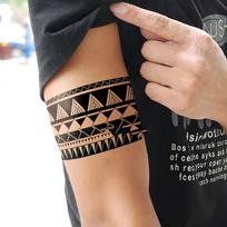 Neperšlampamas laikinas tatuiruotės lipdukas Rankos riešo kojos apskritimo kūno meno netikra tatuiruotė