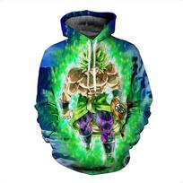Dragon Ball Super Anime Super Saiyan BROLI Printed Men's Fashion Dragonball Long Sleeve Hoodie Pullover Sweatshirt XXS