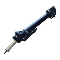 Adjustable Steer Driving Rod Folding Bike Stem Replacement Expandable Cycling Stem Cycling Accessories Enduring black