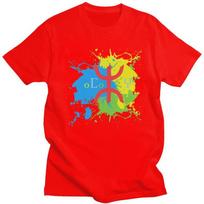 Amazigh Flag Splash Art Design Tshirt for Men Short Sleeves Leisure T Shirt Berber Proud Tifinagh Tshirts Pure Cotton Tee S
