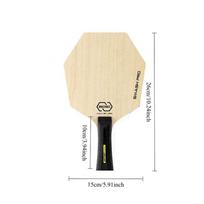 Hexagonal Table Tennis Racket Bottom Plate 5 Layers Solid Wood Linden Wood Pine Core Professional Table Tennis Racket Blade balta