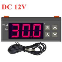 MH1210W Skaitmeninis termostato valdiklis DC12V 24V AC110-220V Mikrokompiuterinis termometras -50~110C NTC Termoreguliatorius blue