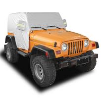 210D Vandeniui atspari pusiau stogo automobilio danga JEEP Wrangler JK JL 2-durų / 4-durų 2007-2020 Lauko apsauginė danga Sniegui, lietui, dulkėms