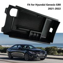 Black Car Central Control Armrest Box for Hyundai Genesis G80 2024-2024 Easy To Clean Armrest Organizer Replacement Parts CHINA