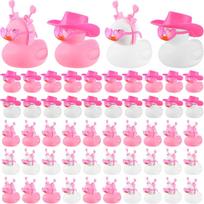 24/48 Pcs Valentine's Day Rubber Ducks 2 Inch Mini Valentine's Day Ducks Bath Toys Party Decorations Holiday Rubber Ducks