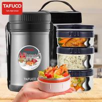 TAFUCO 3-Layer 316 Stainless Steel Insulated Lunch Box
