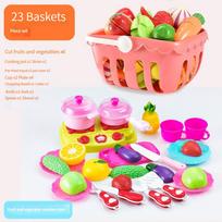Toys play house kitchen cut fruit and vegetable set, and play house can cut fruit Children Boys Girls