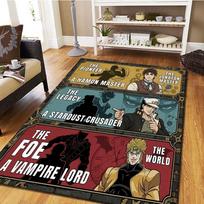 JoJos Bizarre Adventure Carpet for Living Room Bedroom, Home Decor Cool Movie & Play Floor Mat -HE29 60x90cm