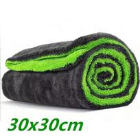 Ultra Thick High Water Absorbent Cloth Microfiber Material Soft Cleaning Cloth  For Vehicle Drying 30x30cm black