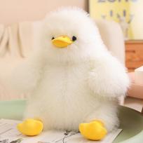 40-70cm Cute Big Fat Duck Dolls Long hair Soft Stuffed Animal Ducks Plush Toy Funny Kids Birthday Gifts Cartoon Throw Pillow 40cm