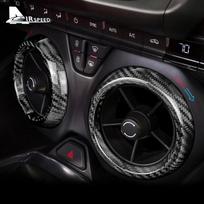 Real Carbon Fiber Air Vent Sticker for Chevrolet Camaro 2016-2023 Interior Accessories Center Air Vent Blue