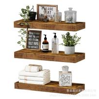 Wooden Wall-Mounted Shelves for Living Room Dining Room TV Wall Storage Rack Bookshelf Hanger