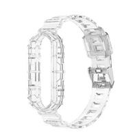 Skaidrus dirželis Xiaomi Mi Band 7 6 5 4 3 NFC apyrankei, pakaitinis apyrankės dirželis Xiaomi Band 6 5, riešo dirželis MiBand 6 5 4 3 for Mi Band 7 6 5 skaidri