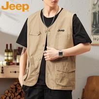 JEEP Men's Casual Multi-Pocket Outdoor Vest
