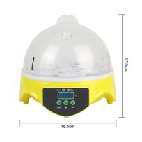 Mini Egg Incubator Brooder for Bird Chicken Duck Pigeon Poultry Incubator Adjustable Digital Temperature Automatic Egg Hatcher 16.5 * 17.5cm