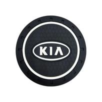 Car Coaster Water Cup Slot Non-Slip Mat Pad Emblem Interior Accessories For KIA Sportage Rio 3 Soul Optima Ceed Pro K5 K2 Pride 1pcs