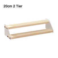 2-4 Tier Makeup Perfume Organizer Shelf 20cm/30cm/40cm Transparent Acrylic Base  Skin Care Products 20cm 2 Tier