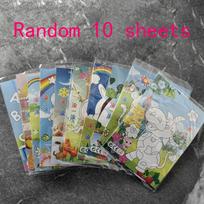 10 piece 3D EVA foam sticker set DIY cartoon animal learning education painting art classroom puzzle handicra