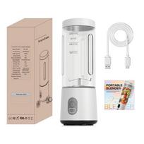 600ML Large Capacity Ice Crushing Juicer Cup - Fully Certified Fruit Blender 7.4V