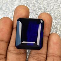 Natural Purple Amethyst Emerald Cut 95.65 Ct Flawless Loose Gemstones Certified 29.2 mm