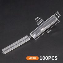 100Pcs Cable Label Tag Box Transparent Plastic Cable Tie Marker Wire Sign Name Holder Display Identification Seal Case