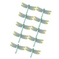 10Pcs Magnetic Refrigerator Dragonfly Stickers Creative Fridge Magnets Home Decoration Colorful Lovely Refrigerator Magnetic white