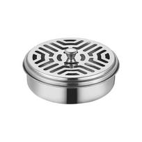 Heavy Duty Stainless Steel Mosquito Coil Box Windproof With Lid For Patio Balcony Outdoor Protection Summer Nights B
