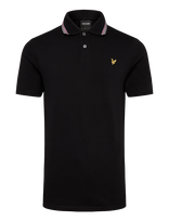 Lyle & Scott - Tipped Track Polo Shirt - Marškinėliai trumpomis rankovėmis - Juoda