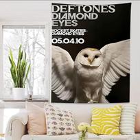 Deftones Band Music Tapestry Wall Art Aesthetic Room Decor Rock Band Poster Wall Hanging For Bedroom Dorm Living Room Decoration 100X70CM