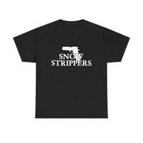 Snow Strippers Gun T-shirtai Gražus Boso Brolis Albumo Turas Merch Visų Dydžių Unisex T-shirtas S