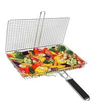 Large Size Fish Grill Basket Food Grade Stainless Steel Grill Grate BBQ Grill Basket  BBQ Grilling
