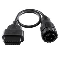 14 kontaktų iki 16 kontaktų automobilio OBD2 jungties diagnostikos kabelių adapteris, skirtas SPRINTER Auto OBD2 variklio gedimų diagnostikos įrankiui 1 black
