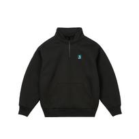 Palace X Carhartt WIP Bendradarbiavimas FW24 Carlux 1/2 Užtrauktuku Megztinis Unisex Megztinis Juodas I035544-1UV-XX M