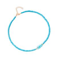 Bohemian Style Ceramic Fish Beaded Necklace Colorful Lightweight Collarbone Chain Jewelry For Women