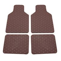 4Pcs Car Floor Mats Custom Front Rear Liner Auto Mat Carpets PU Leather Cushion Comfort Accessory Fit for Most for Cars