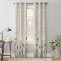 Vintage Background Flowers Window Curtain Living Room Luxury Valance Curtain for Bedroom Home Kitchen Decor Curtain 135W x 60H(cm) x1